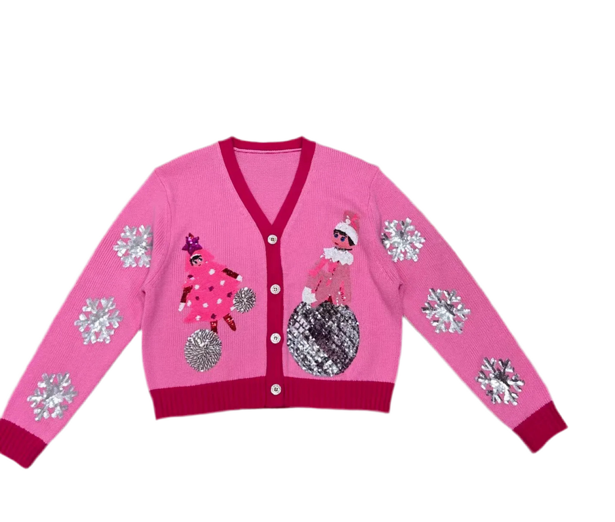 Sassy elf on the shelf cardigan youth