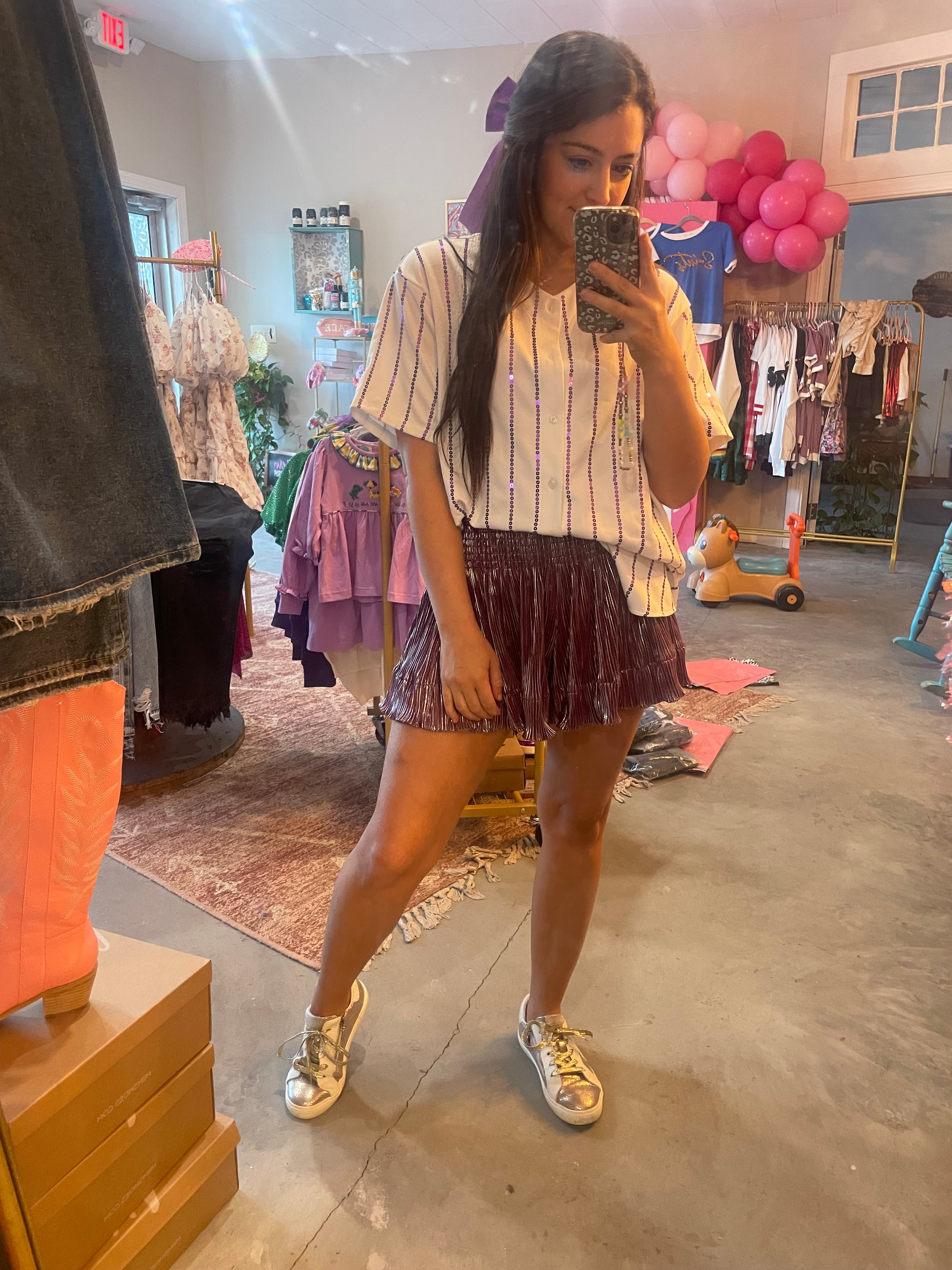 Purple Rain Swing Short Adult