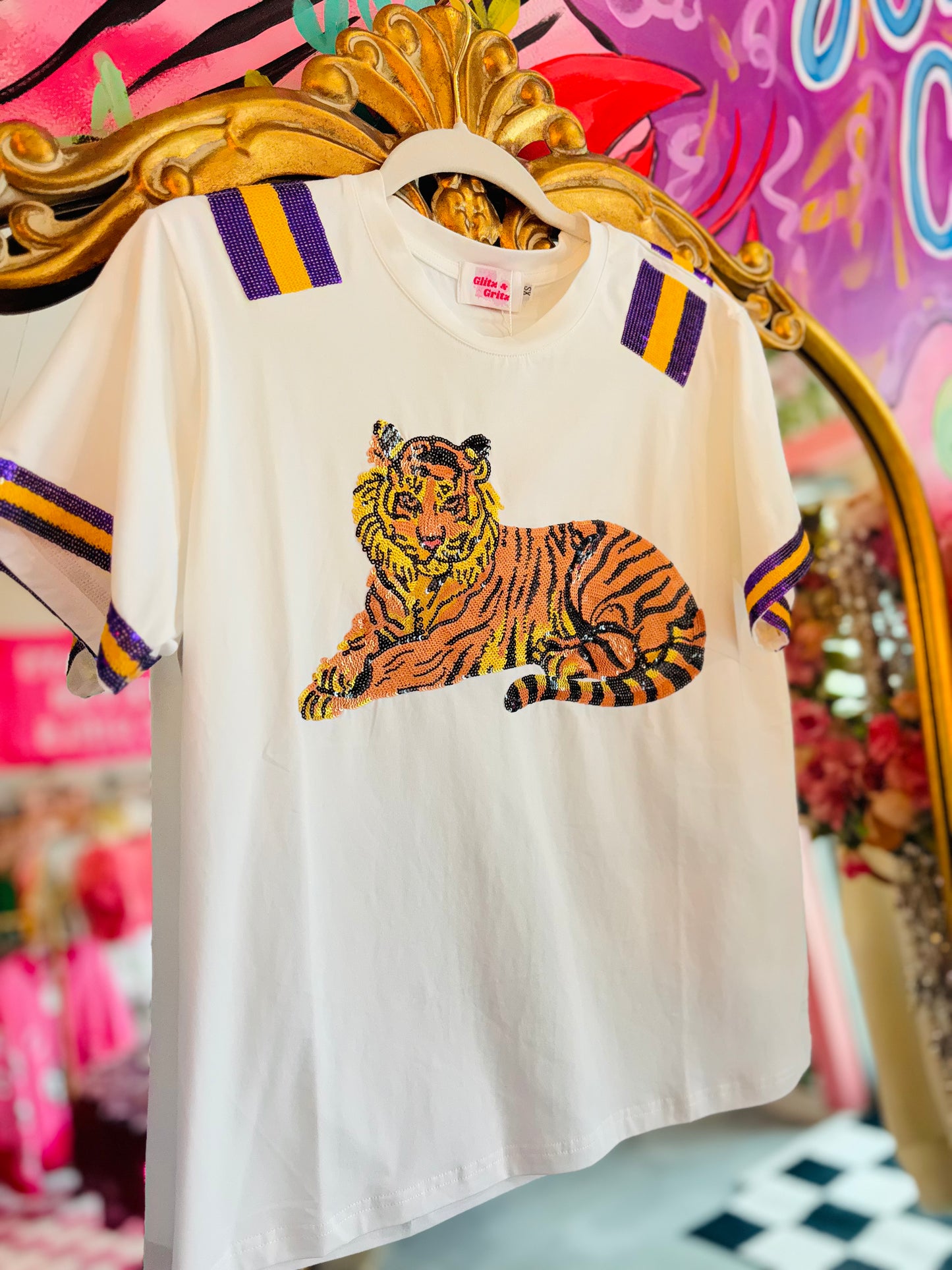 tiger jersey tee