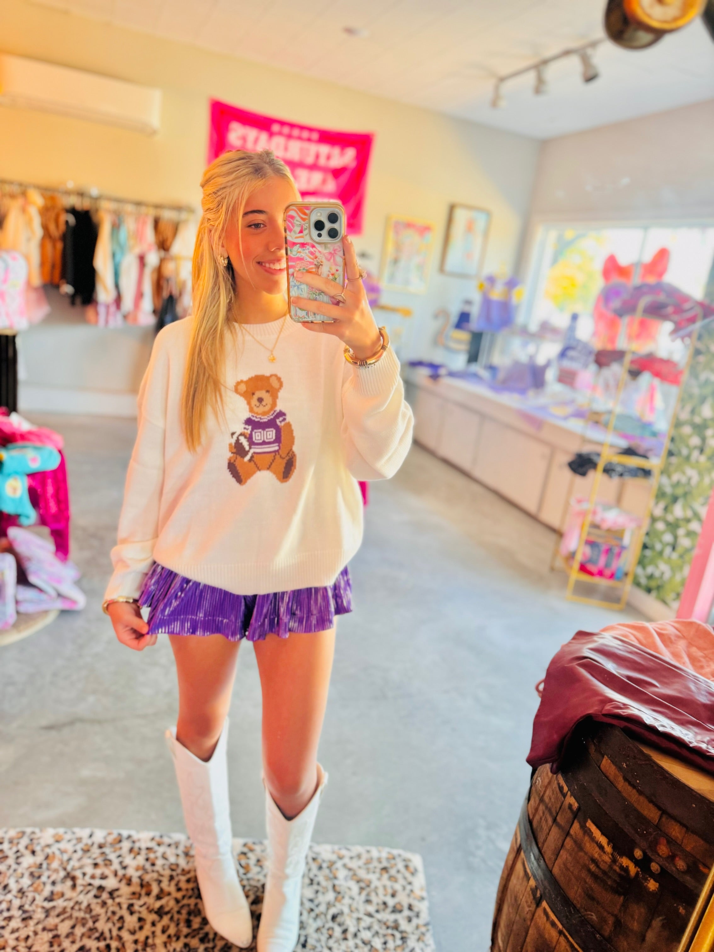 Teddy Time Sweatshirt🧸💜