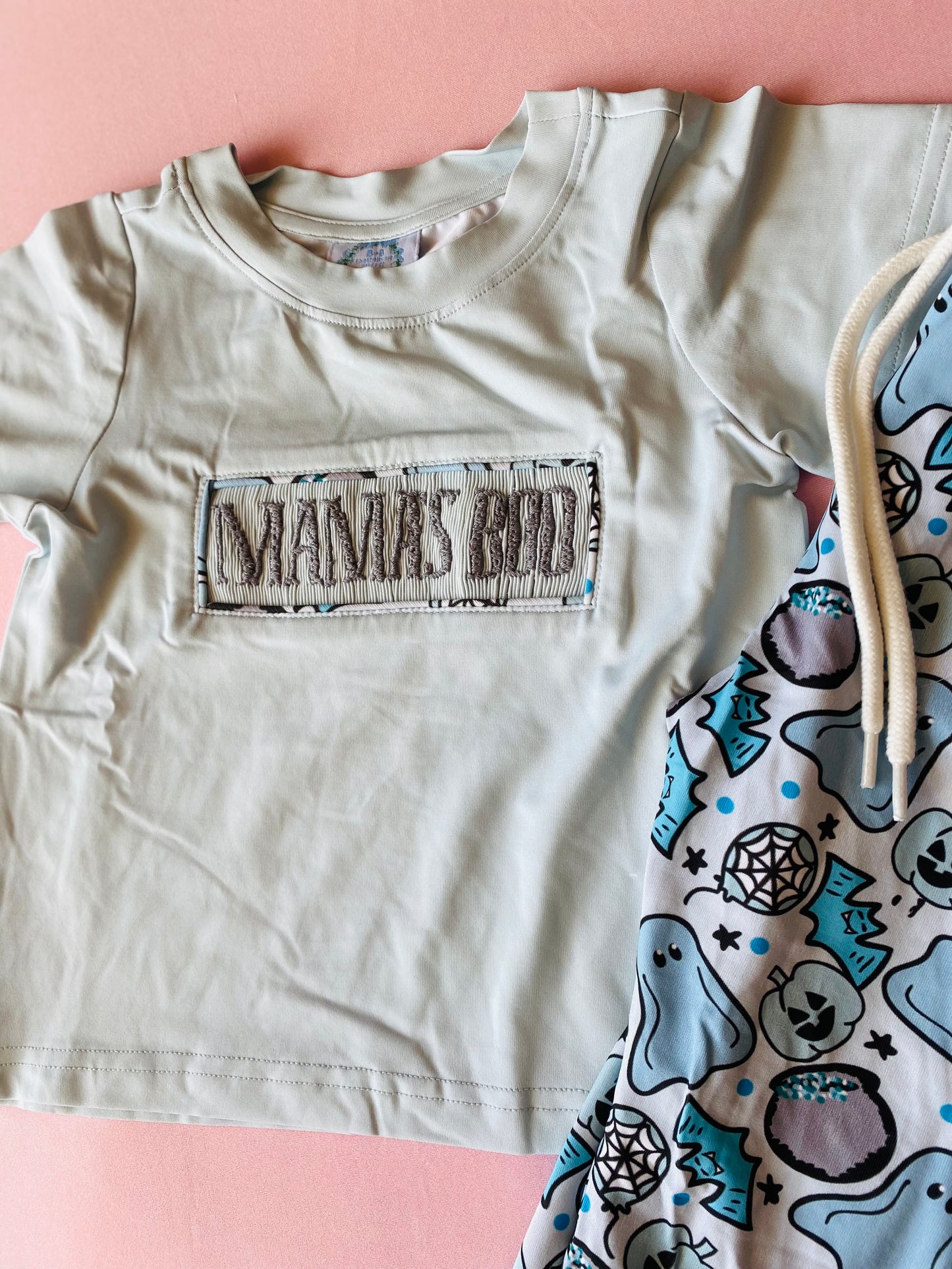 Mama’s Boo in Blue Jogger Set