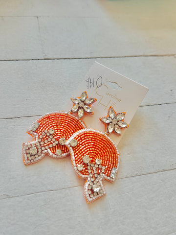 Football Helmet Earrings 🧡