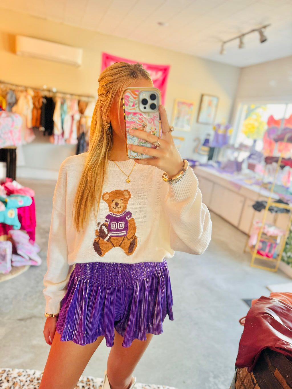 Teddy Time Sweatshirt🧸💜