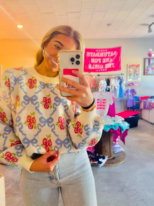 Sammi’s Sweet floral sweater