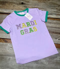 mardi gras bling tee