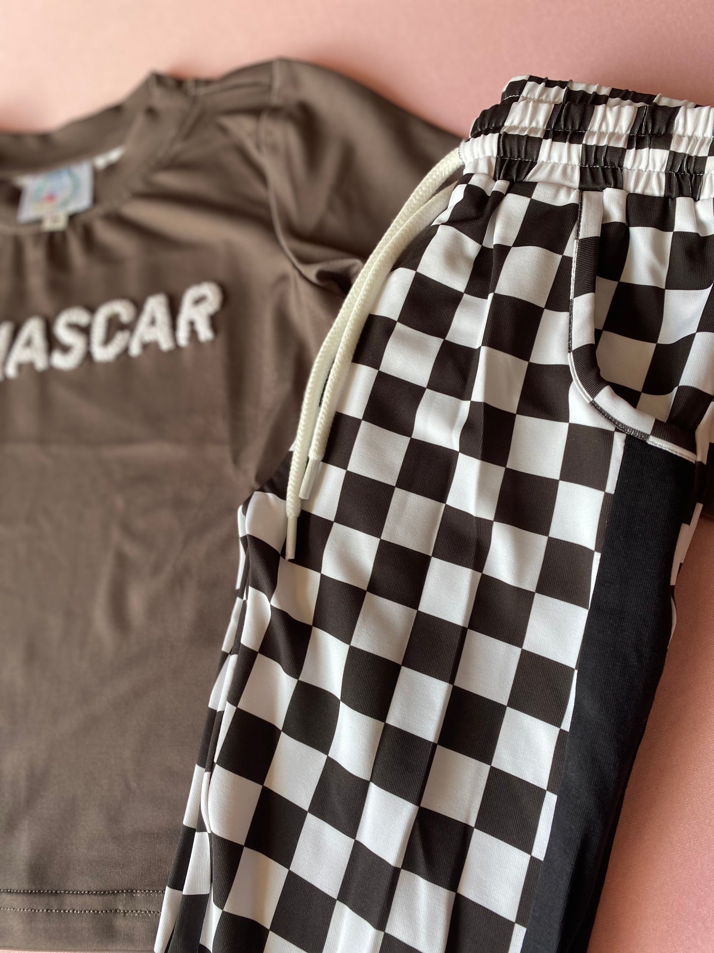 Nascar Checkered Jogger Set