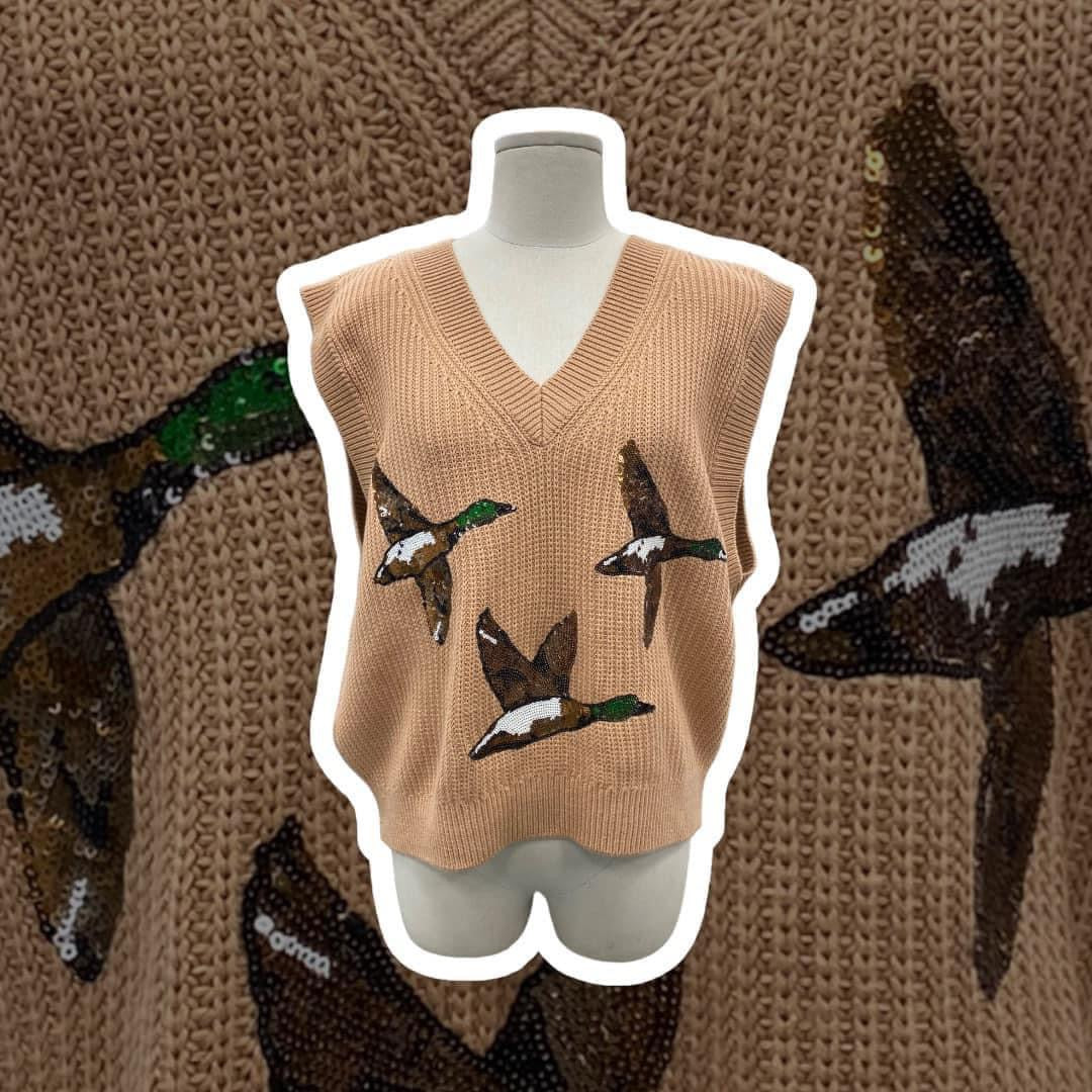 Bel’s duck huntin’ sweater