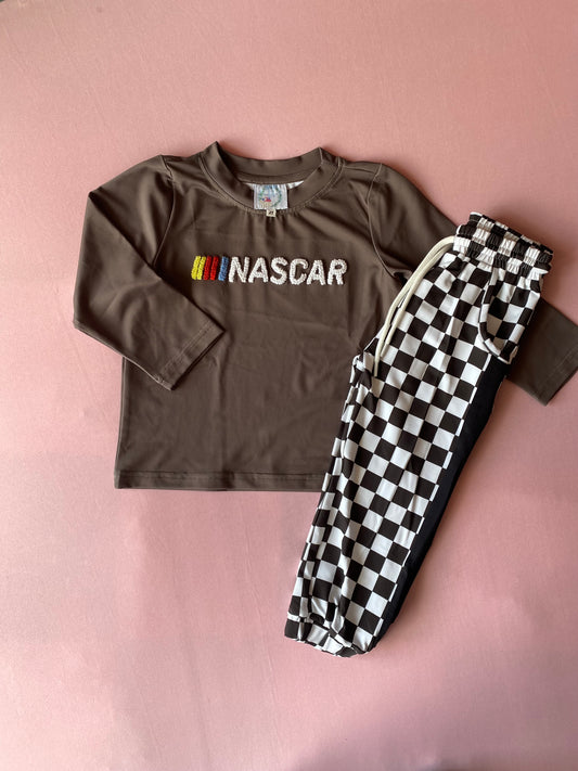 Nascar Checkered Jogger Set