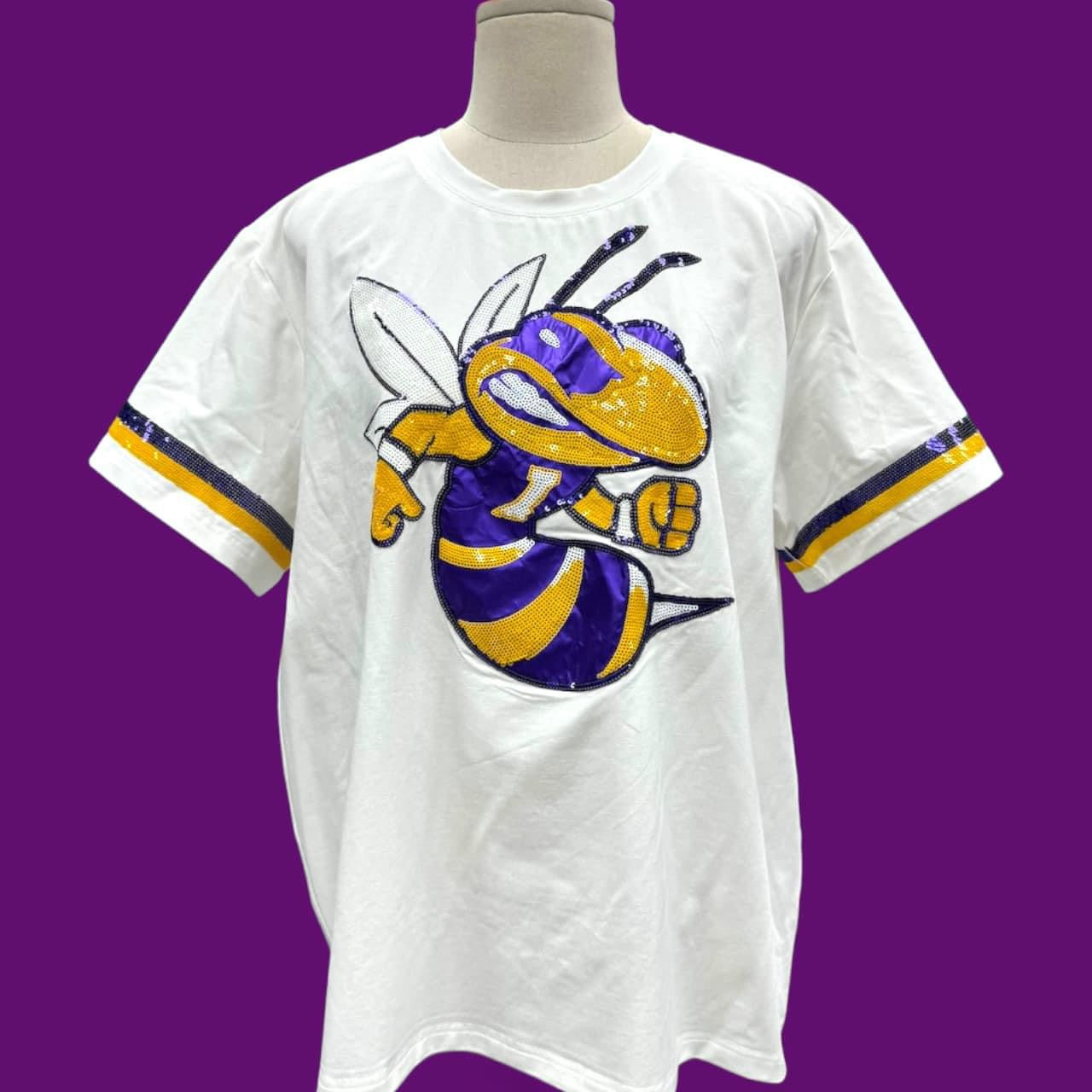 Purple/Yellow Jacket Spirit Shirt - ADULT