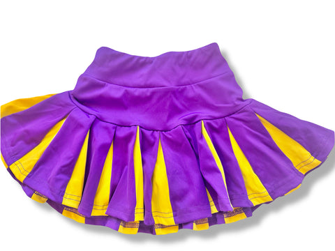 Pleated Purple & Gold Skirt💜🌟