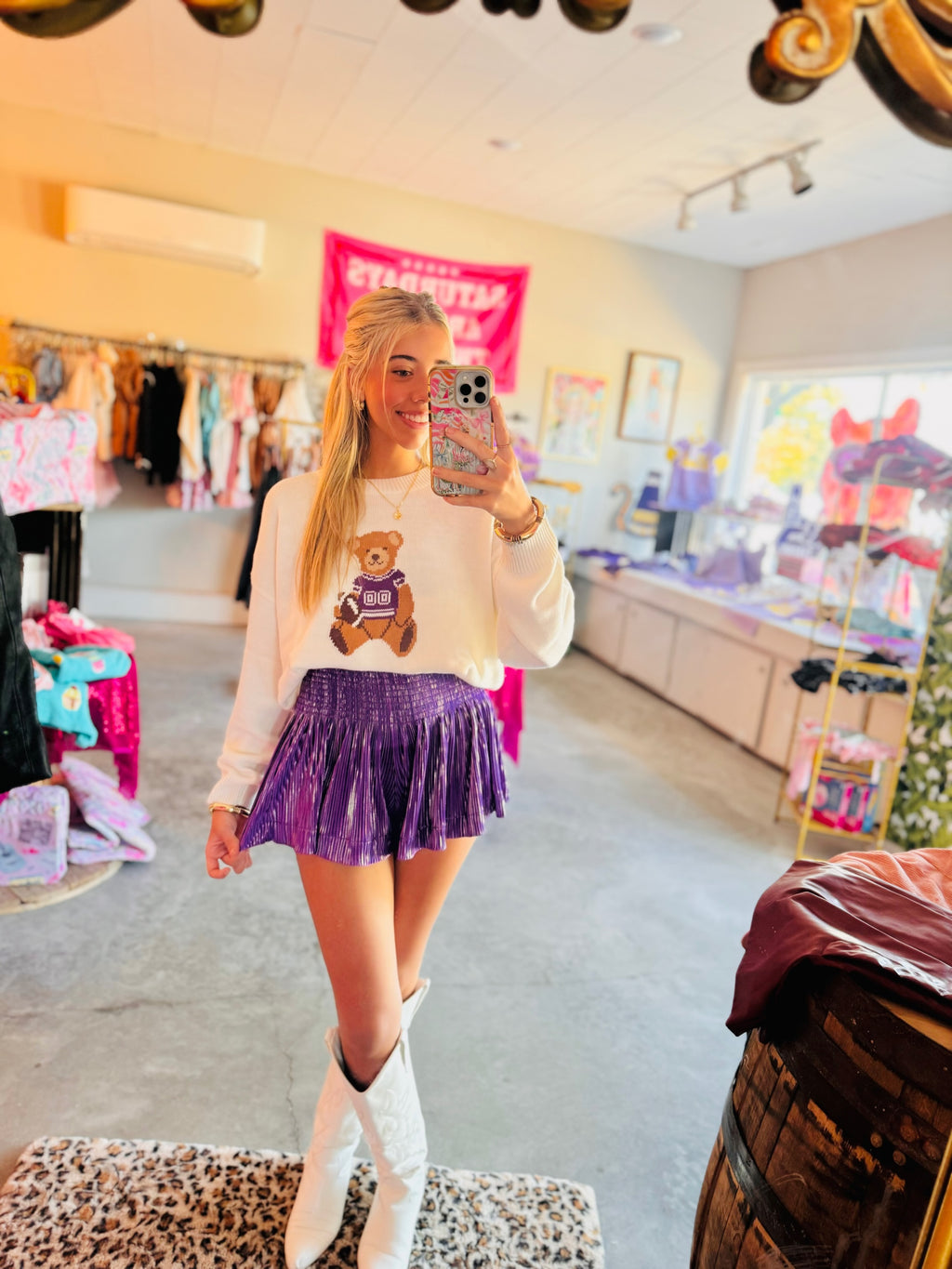 Teddy Time Sweatshirt🧸💜