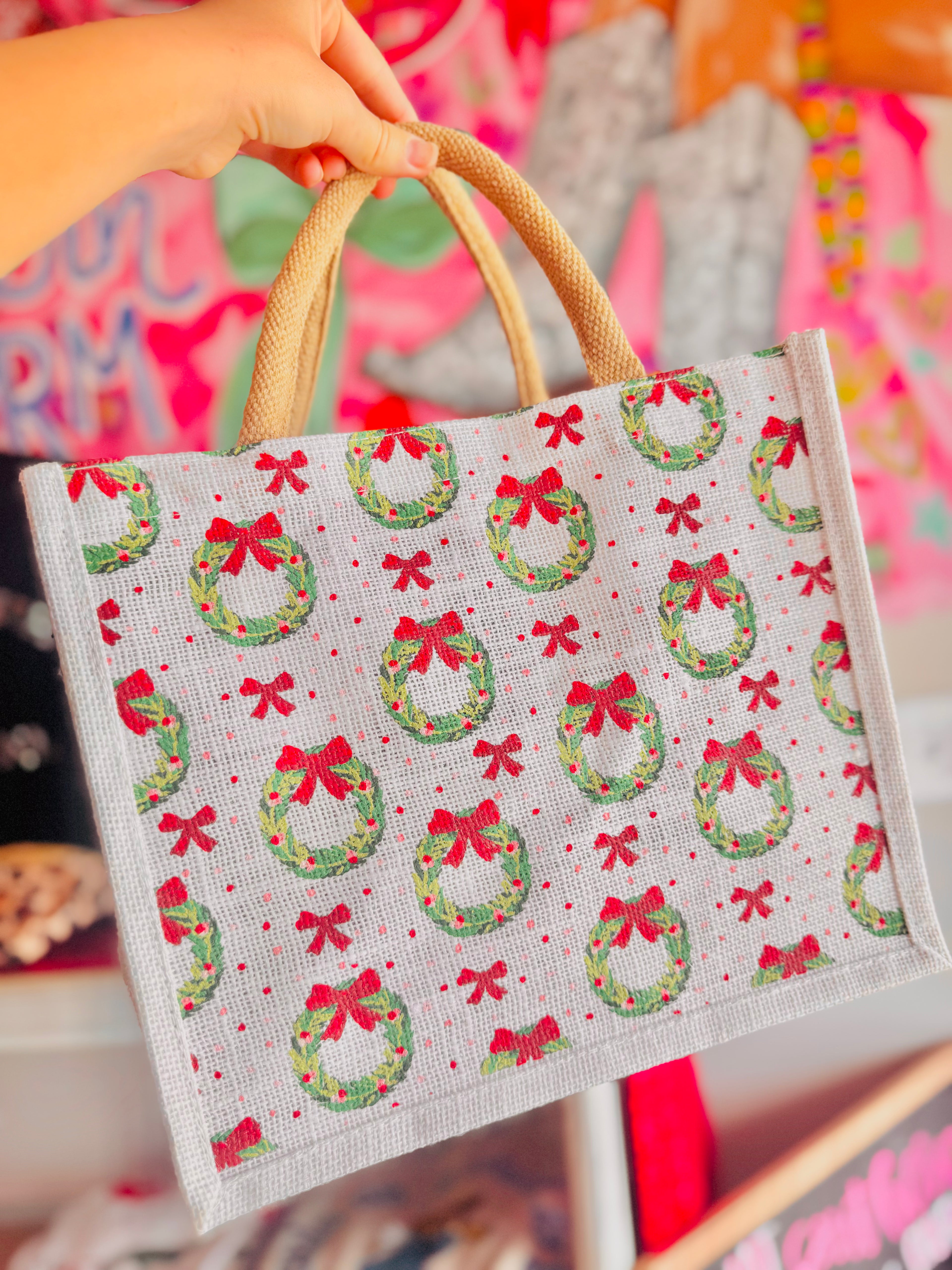 Bow Holiday Tote❤️🎀(Royal Standard)