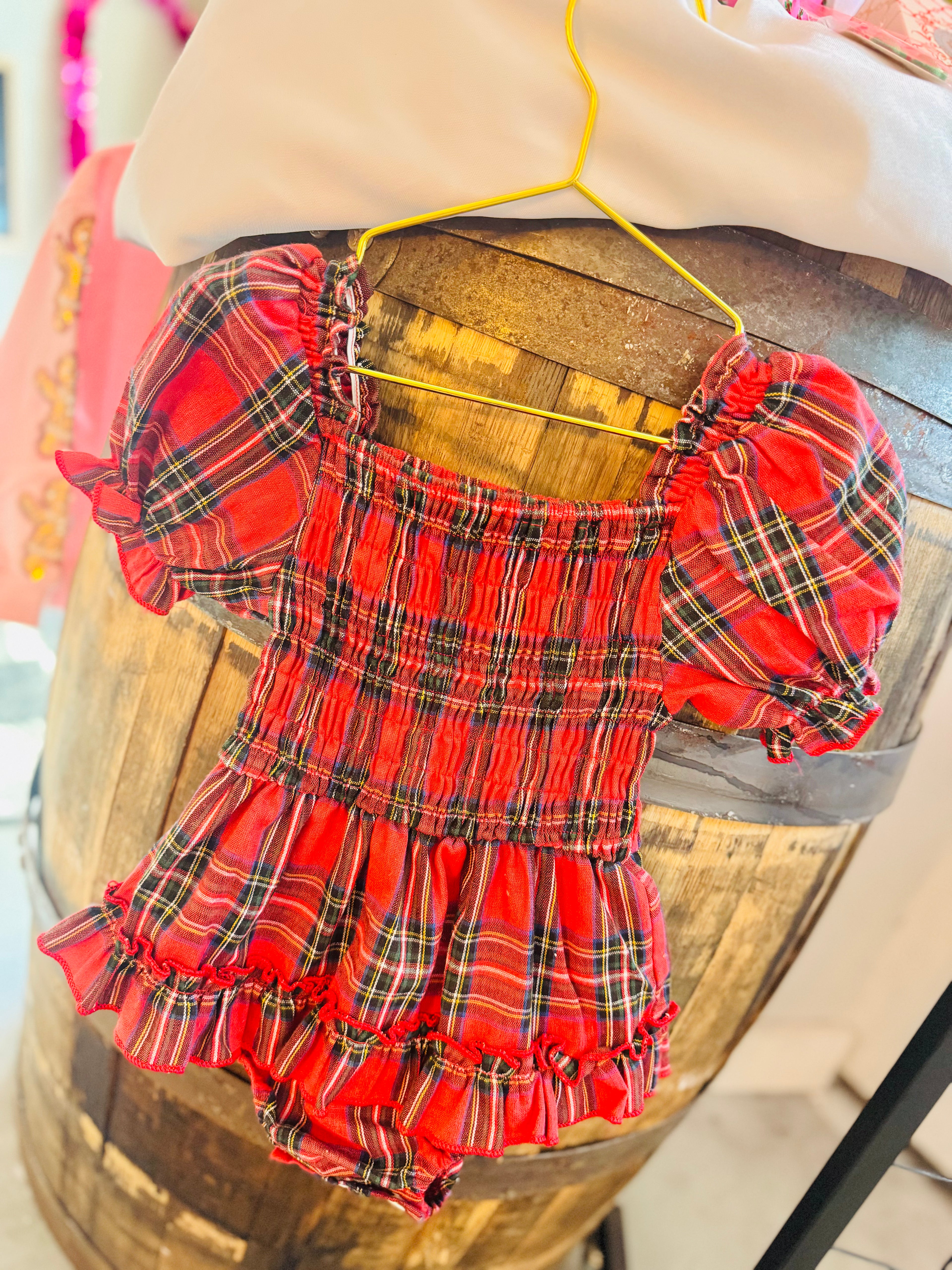 Plaid Christmas Smock❤️🎄