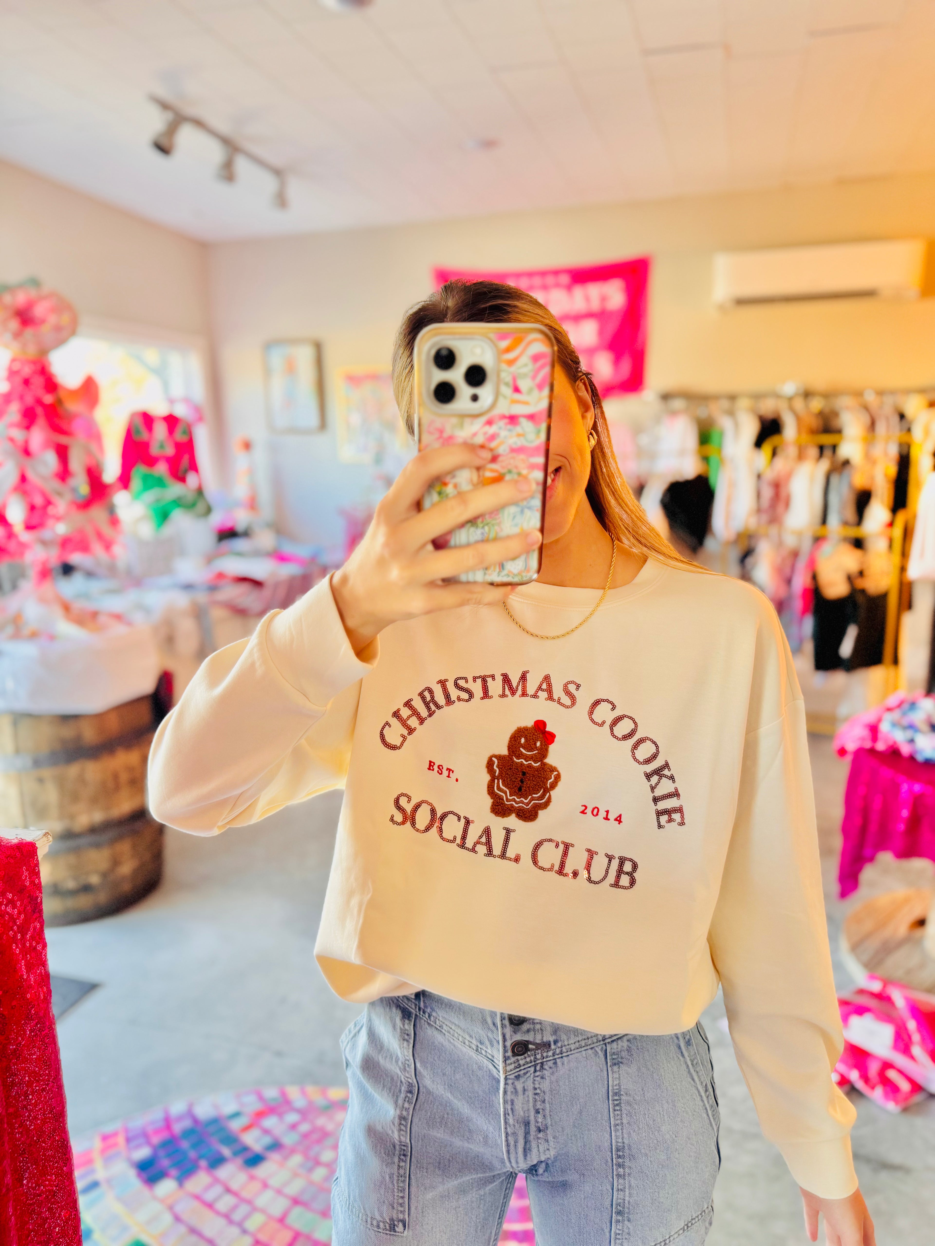 Christmas Cookie Social Club Sweatshirt🍪🎄