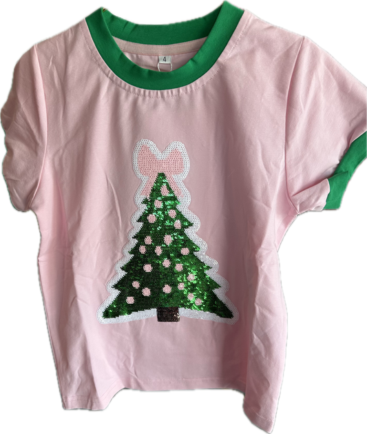 Pink Bow Topper Tee