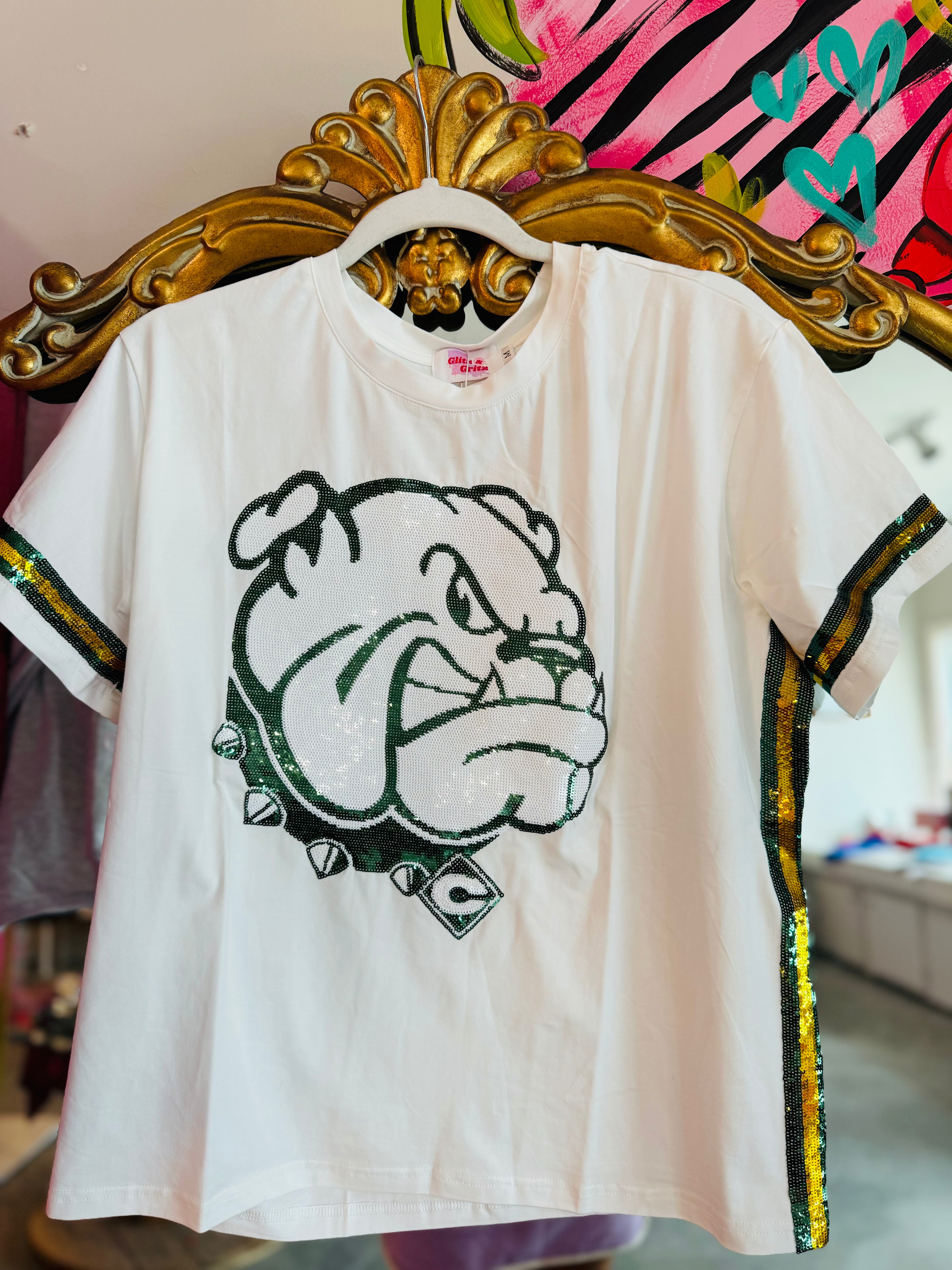 Bulldog Tee (GREEN)💚🐶