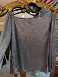 Metallic Silver Shirt