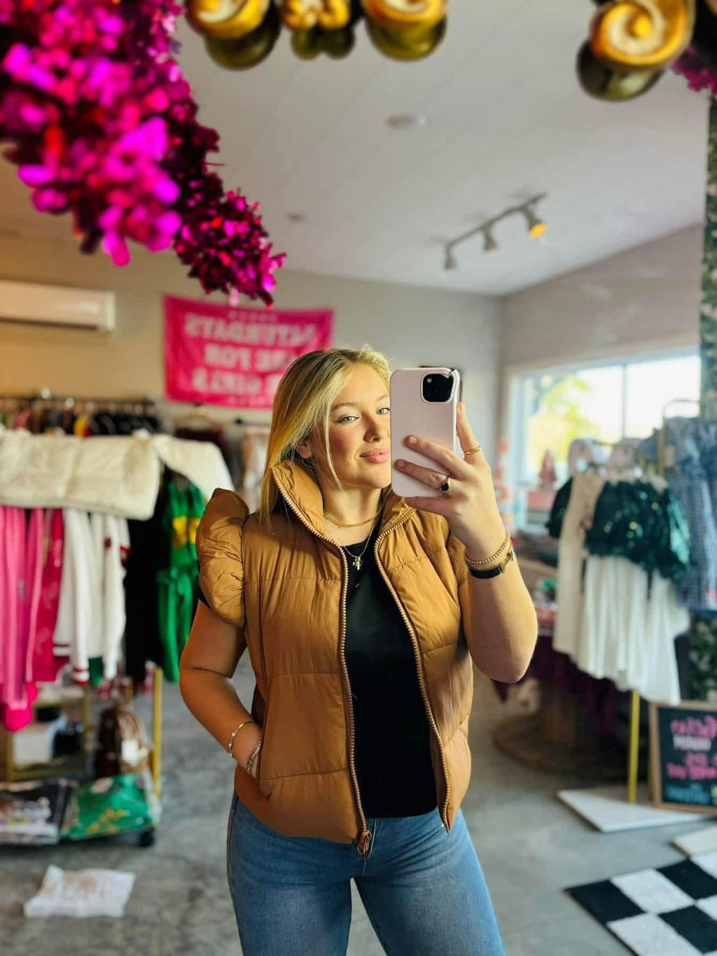 Ruffle Puff Vest🤎🍂