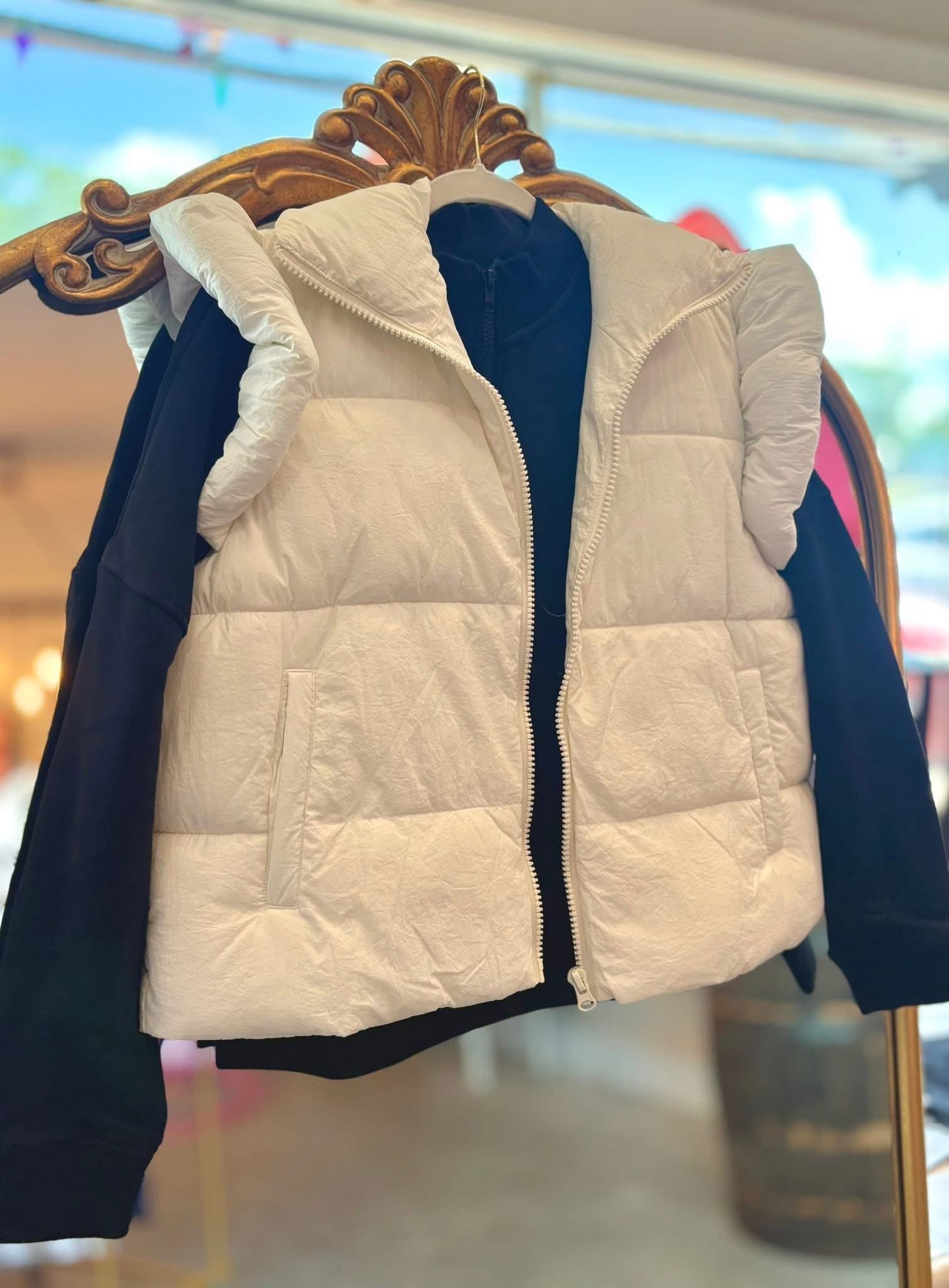 Ruffle Puff Vest🤎🍂